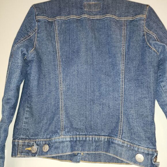 Levi's Women's Quilted Lined Denim Jean Jacket Sz Large - Picture 7 of 8